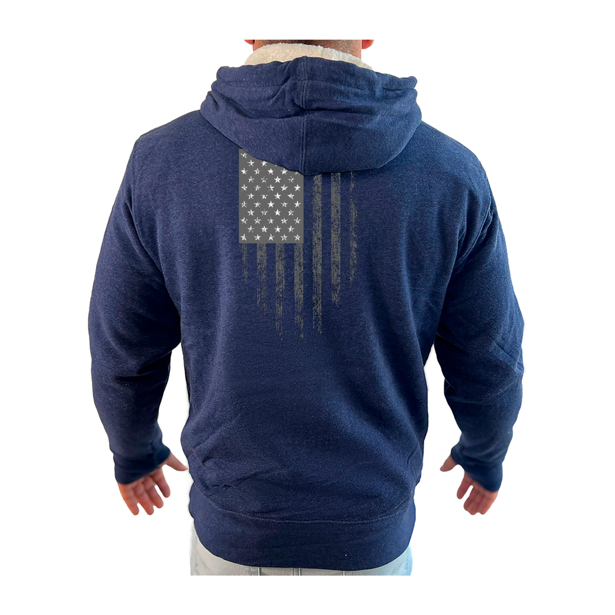 Americus Martial Arts Academy Sherpa Lined Zip-Up Hoodie #8040 B