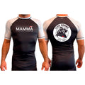 MA MMA All Black Ranked Short Sleeve Rash Guards #8041 A