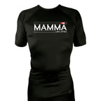 MA MMA All Black Custom Rash Guards Short Sleeves #8041 A