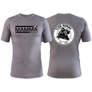MA MMA Gray Custom Rash Guards Short Sleeve #8041 A