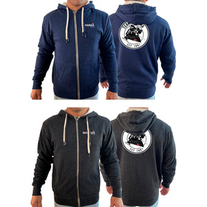 MA MMA Academy Sherpa Lined Zip-Up Hoodie #8041 B