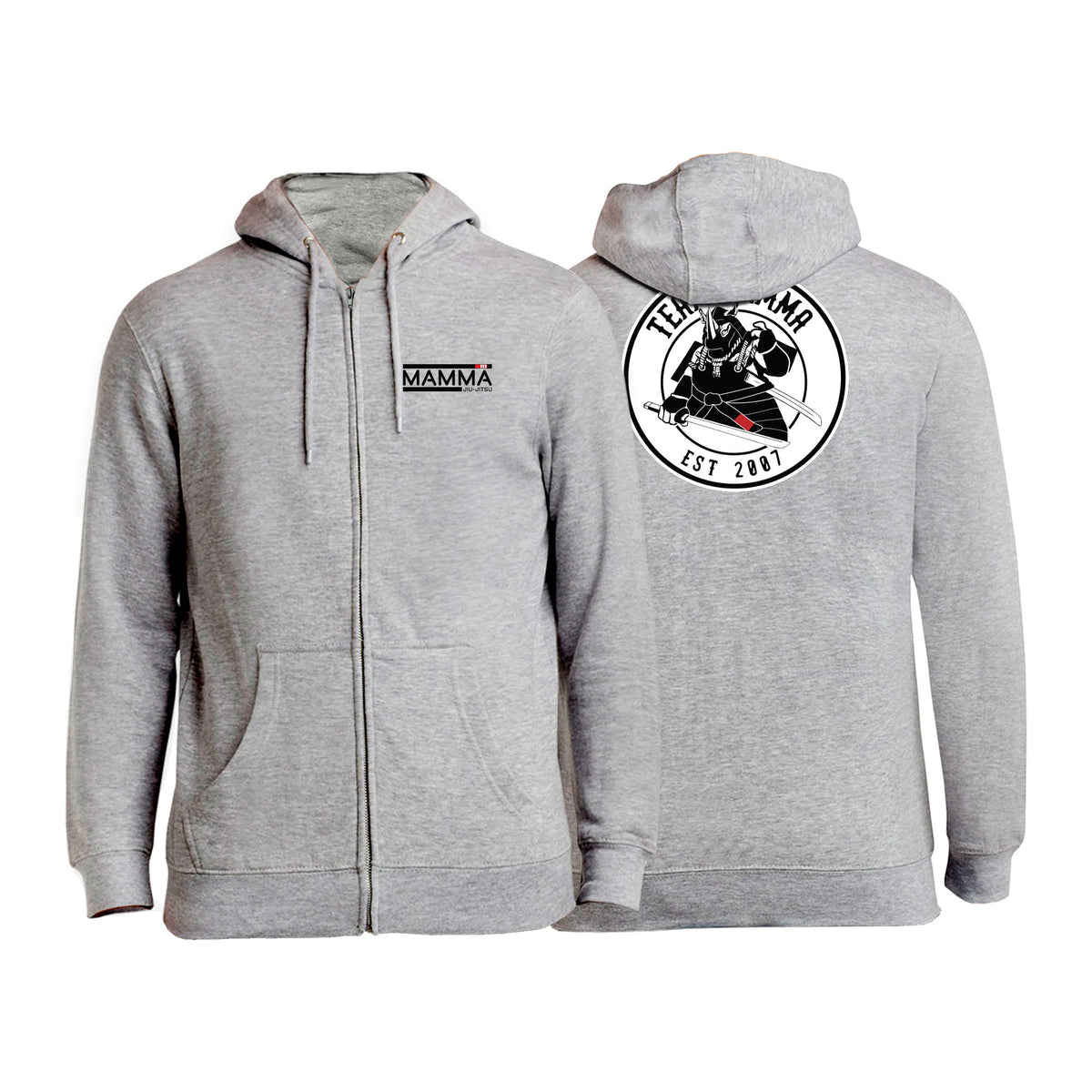 MA MMA Academy Zip Up Hoodies #8041 B