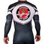 Tawheed Jiu Jitsu Academy Rash Guards Black/White #8042 A