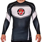Tawheed Jiu Jitsu Academy Rash Guards Black/White #8042 A