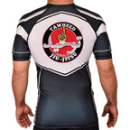Tawheed Jiu Jitsu Academy Rash Guards Black/White #8042 A