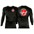 Tawheed Jiu Jitsu All Black Custom Rash Guards Long Sleeves #8042 A
