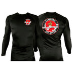 Tawheed Jiu Jitsu All Black Custom Rash Guards Long Sleeves #8042 A