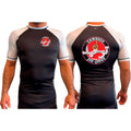 Tawheed Jiu Jitsu All Black Ranked Short Sleeve Rash Guards #8042 A