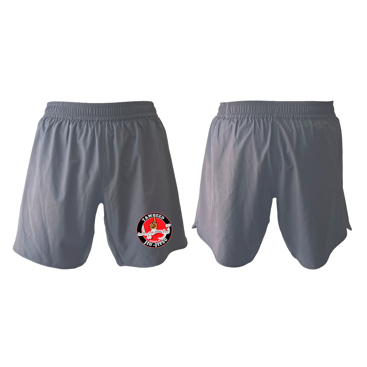 Tawheed Jiu Jitsu Grey Custom Shorts 2.0 #8042 A