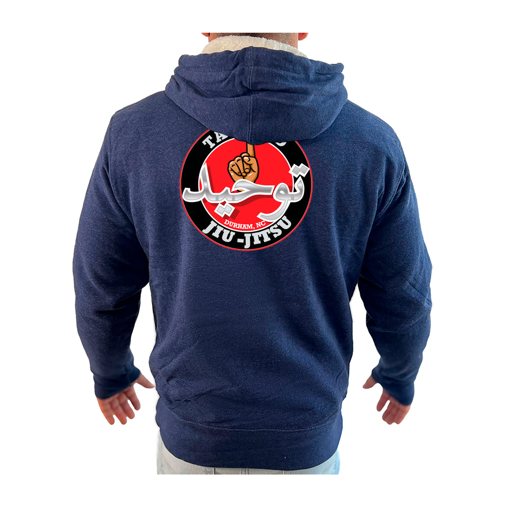 Tawheed Jiu Jitsu Academy Sherpa Lined Zip-Up Hoodie #8042 A