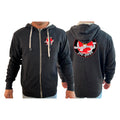 Tawheed Jiu Jitsu Academy Sherpa Lined Zip-Up Hoodie #8042 A
