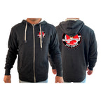 Tawheed Jiu Jitsu Academy Sherpa Lined Zip-Up Hoodie #8042 A