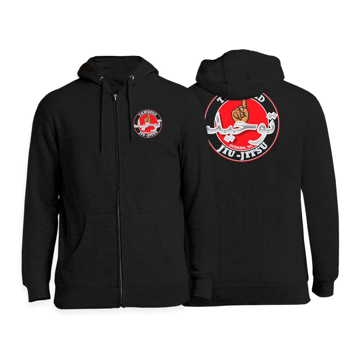 Tawheed Jiu Jitsu Academy Zip Up Hoodies #8042 A