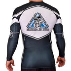 Pacific Martial Arts Sewing Academy Rash Guards Black/White #8043 A