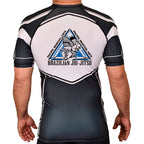 Pacific Martial Arts Sewing Academy Rash Guards Black/White #8043 A