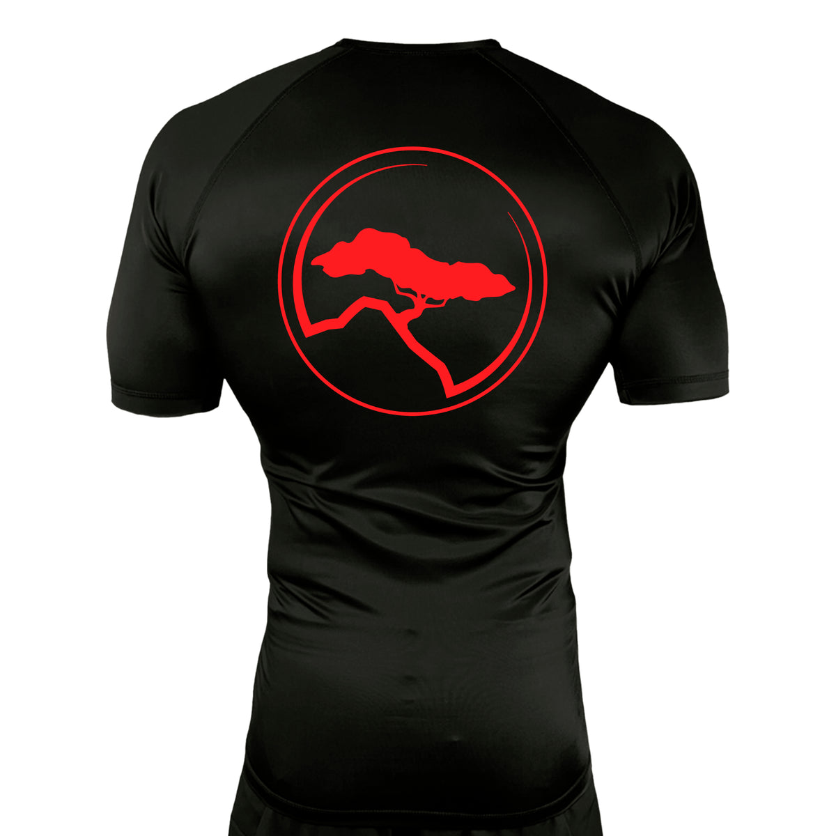 Pacific Martial Arts All Black Custom Rash Guards Short Sleeves #8043 A