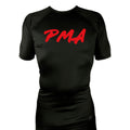 Pacific Martial Arts All Black Custom Rash Guards Short Sleeves #8043 A