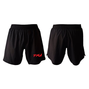 Pacific Martial Arts Academy All Black Custom Shorts 2.0 #8043 A