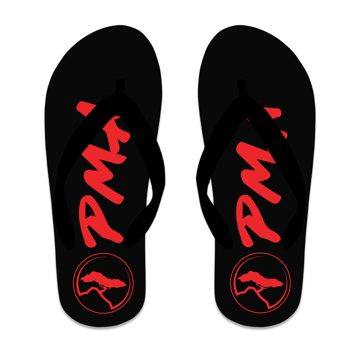 Pacific Martial Arts Academy Flip Flops #8043 A