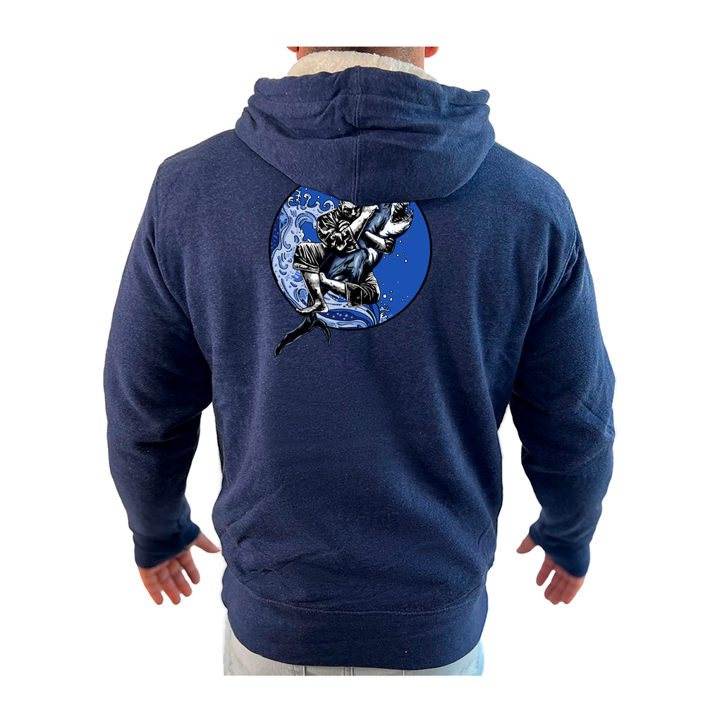 Pacific Martial Arts Academy Sherpa Lined Zip-Up Hoodie #8043 B