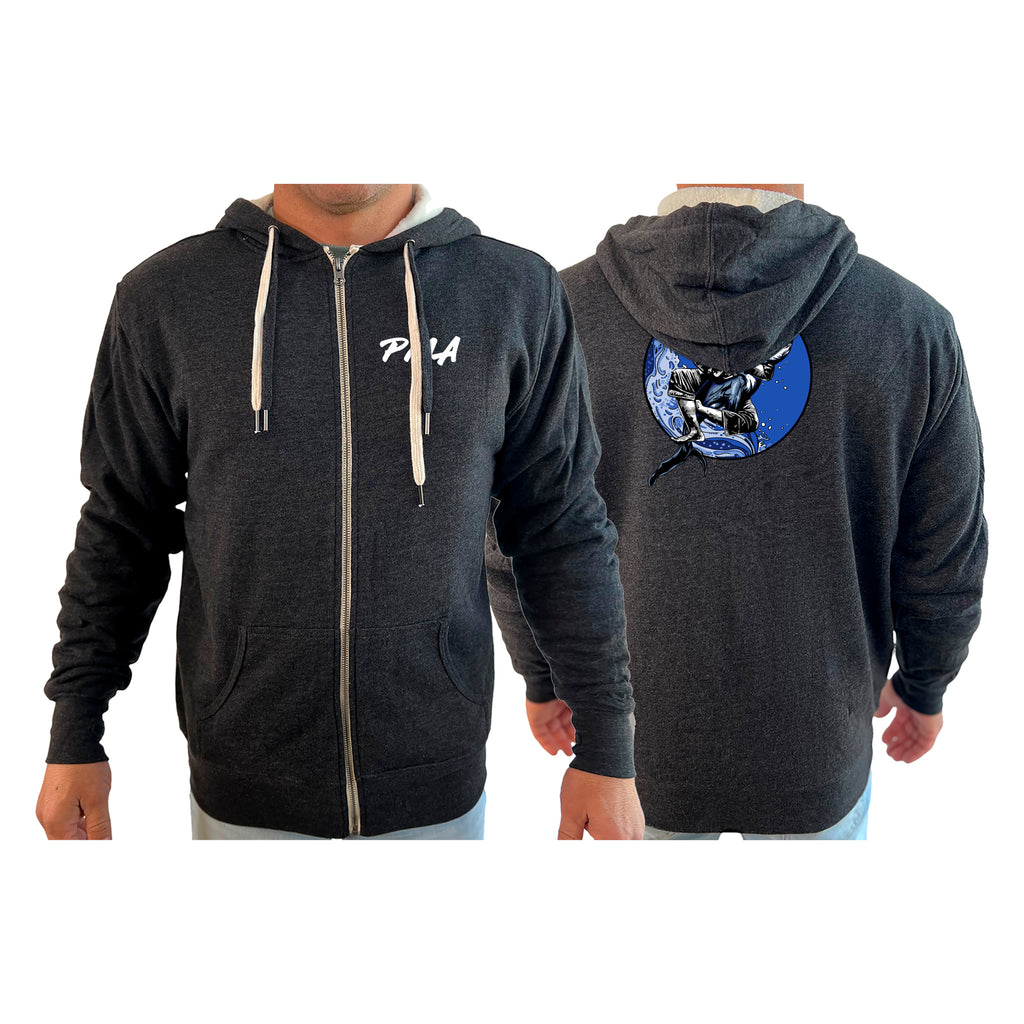 Pacific Martial Arts Academy Sherpa Lined Zip-Up Hoodie #8043 B
