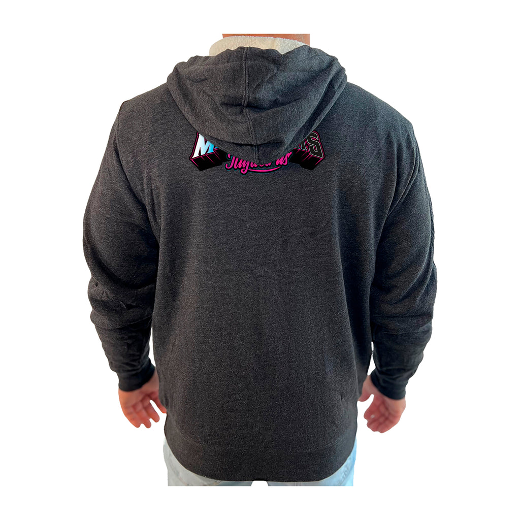 Pacific Martial Arts Academy Sherpa Lined Zip-Up Hoodie #8043 C (JiuJiteiras)