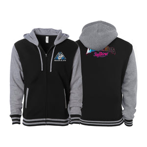 Pacific Martial Arts Academy Varsity Zip-Up Hoodie #8043 C (JiuJiteiras)