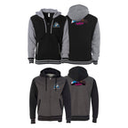 Pacific Martial Arts Academy Varsity Zip-Up Hoodie #8043 C (JiuJiteiras)