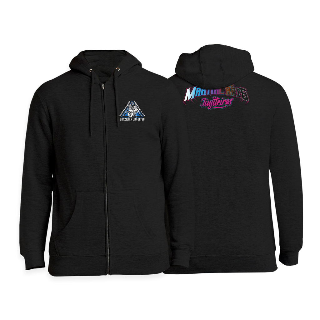 Pacific Martial Arts Academy Zip-Up Hoodie #8043 C (JiuJiteiras)