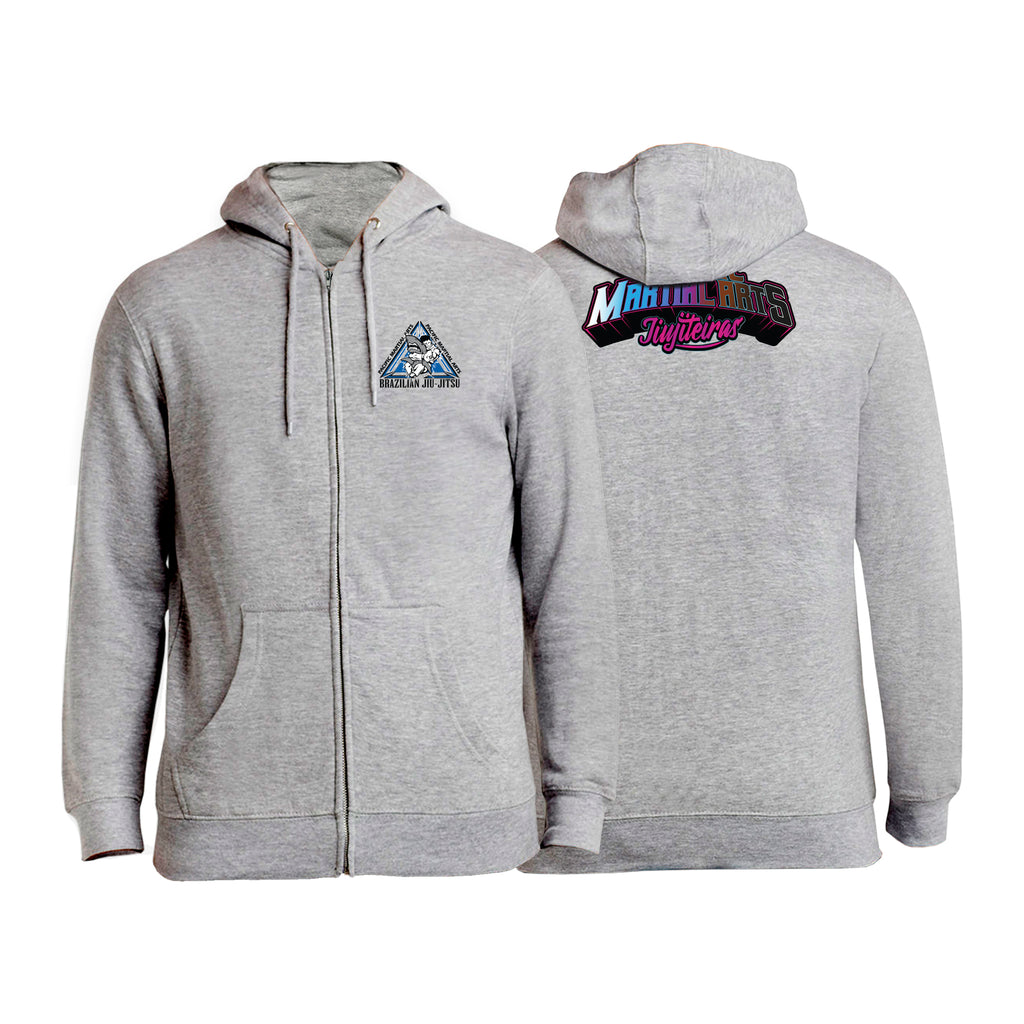 Pacific Martial Arts Academy Zip-Up Hoodie #8043 C (JiuJiteiras)