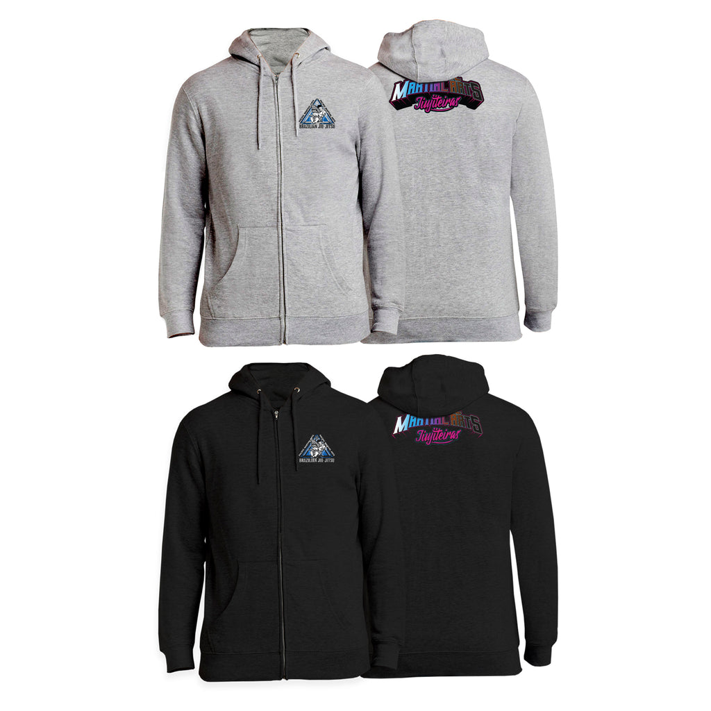 Pacific Martial Arts Academy Zip-Up Hoodie #8043 C (JiuJiteiras)
