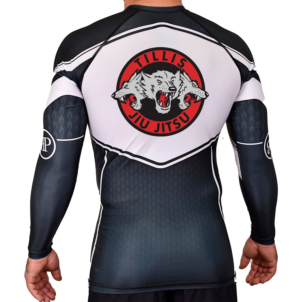 Tillis BJJ Academy Rash Guards Black/White #8044 A