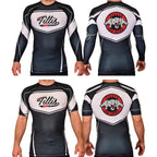Tillis BJJ Academy Rash Guards Black/White #8044 A