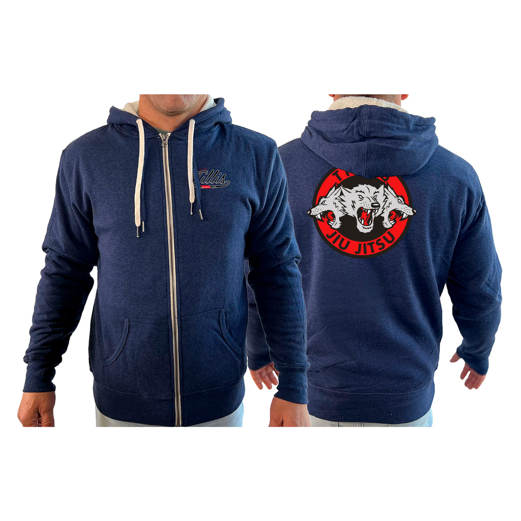 Tillis BJJ Academy Sherpa Lined Zip-Up Hoodie #8044 B