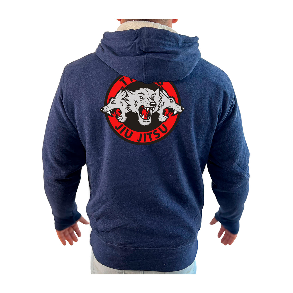 Tillis BJJ Academy Sherpa Lined Zip-Up Hoodie #8044 B