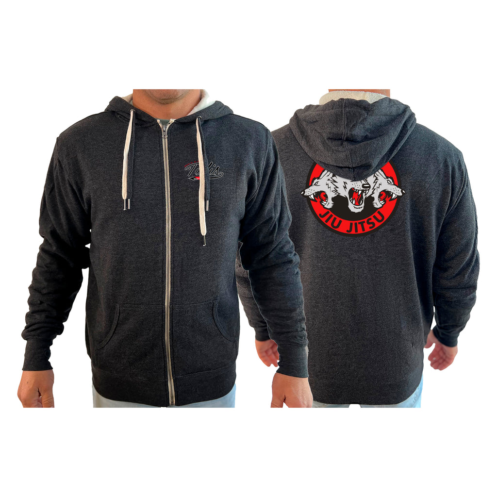 Tillis BJJ Academy Sherpa Lined Zip-Up Hoodie #8044 B