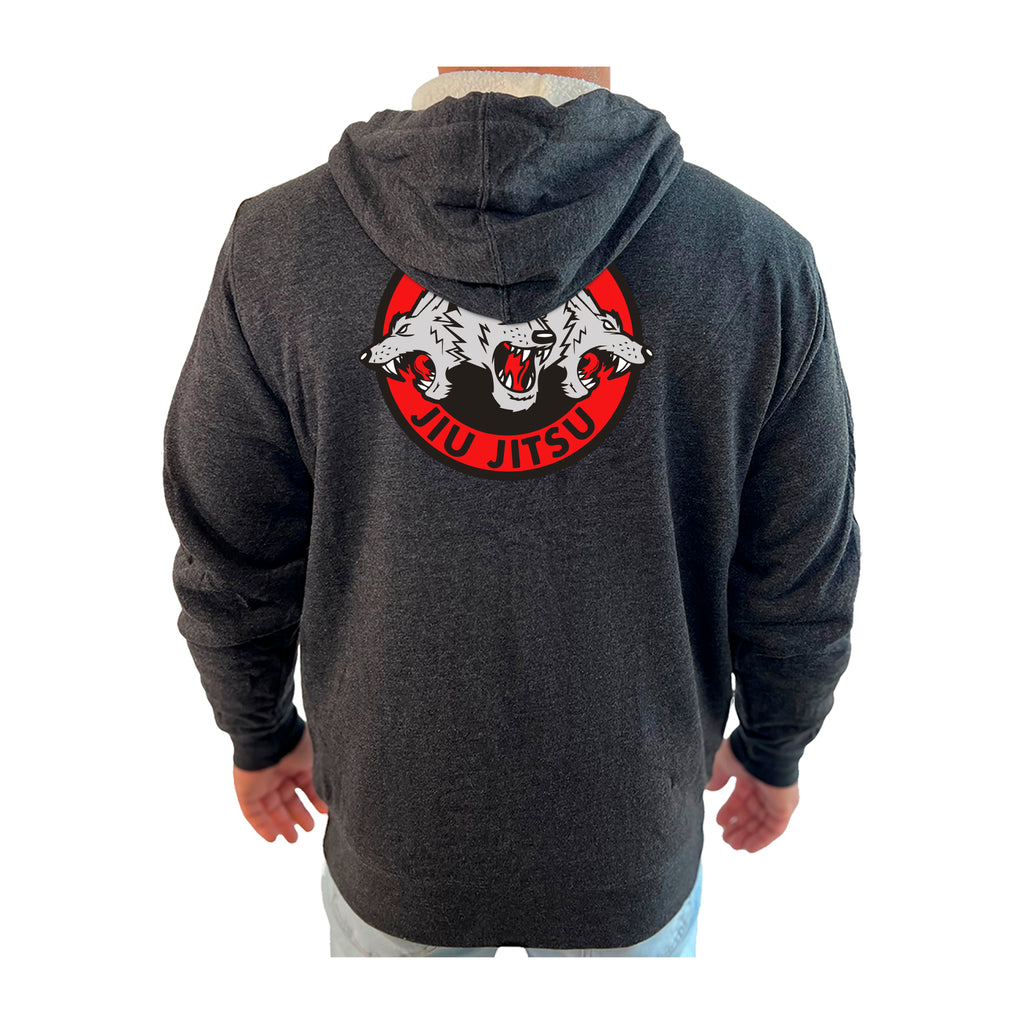 Tillis BJJ Academy Sherpa Lined Zip-Up Hoodie #8044 B