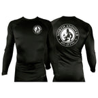 North Andover Jiu-Jitsu All Black Custom Rash Guards Long Sleeves #8045 A