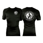 North Andover Jiu-Jitsu All Black Custom Rash Guards Short Sleeves #8045 A