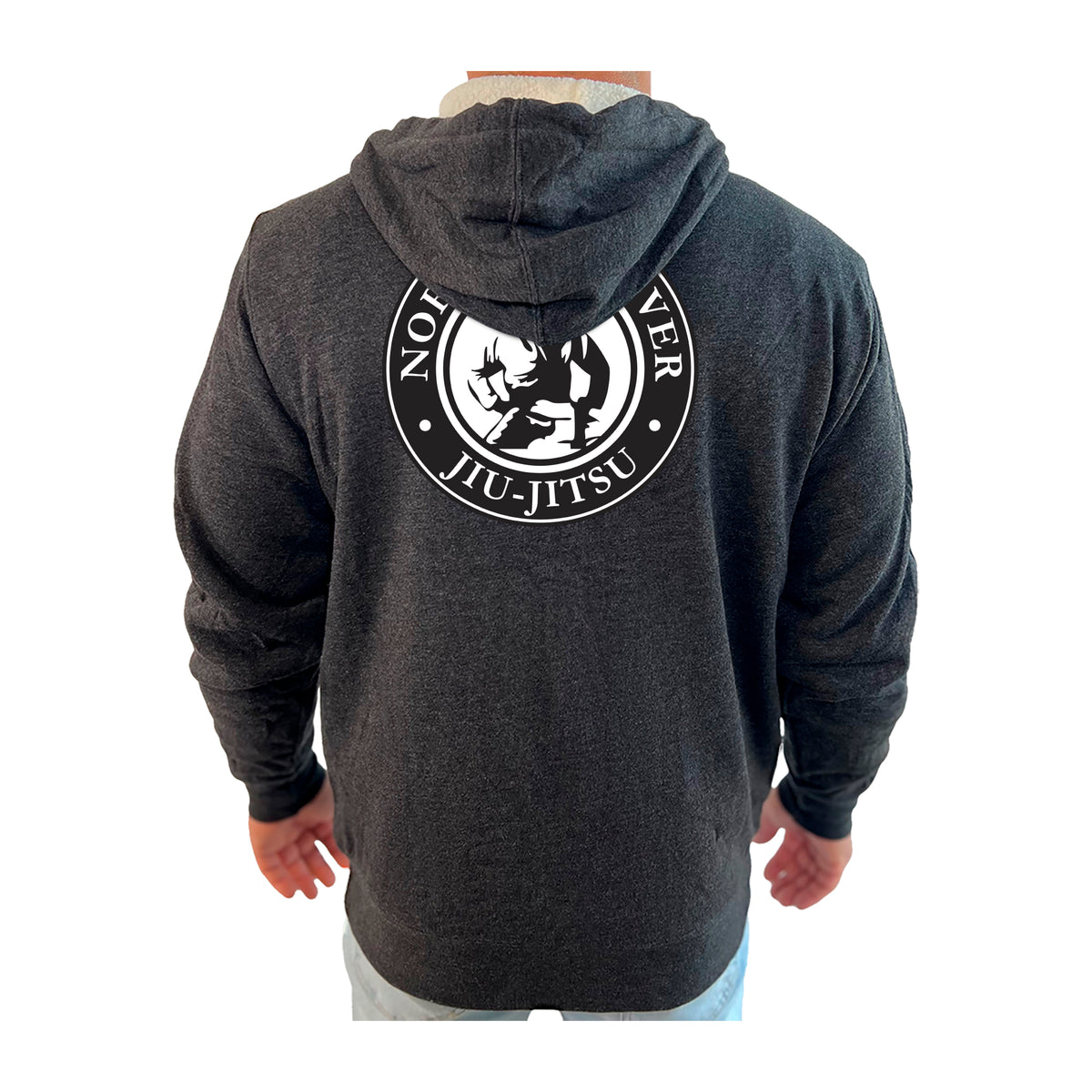 North Andover Jiu-Jitsu Academy Sherpa Lined Zip-Up Hoodie #8045 A