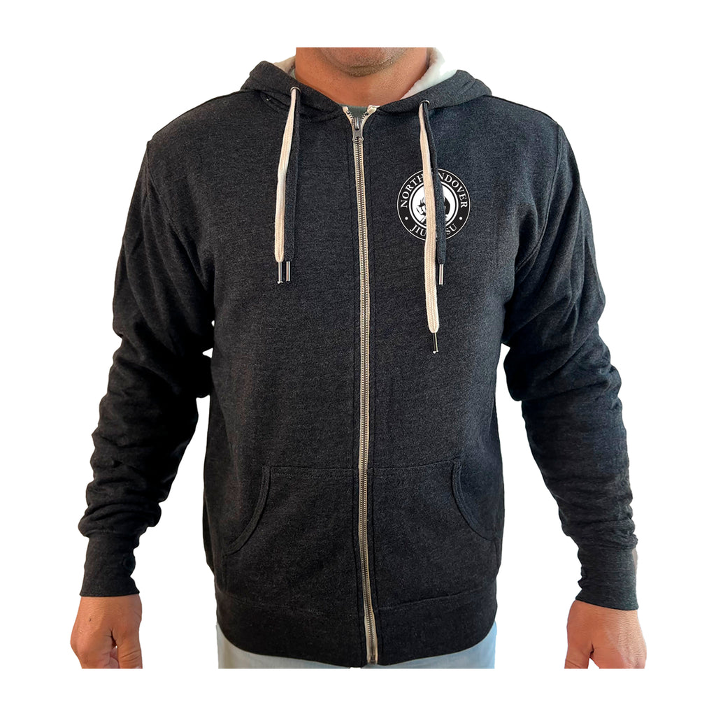 North Andover Jiu-Jitsu Academy Sherpa Lined Zip-Up Hoodie #8045 A