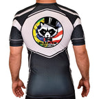 Black Tie BJJ Academy Rash Guards Black/White #8048 A