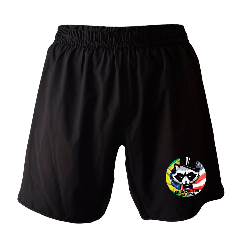 Black Tie BJJ All black Custom Shorts 2.0 #8048 A