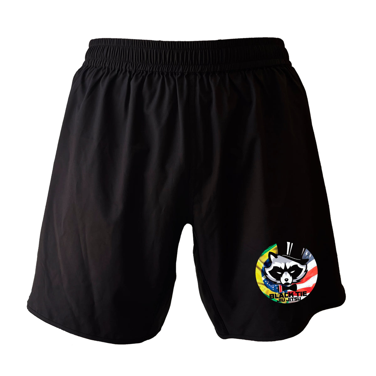 Black Tie BJJ All black Custom Shorts 2.0 #8048 A