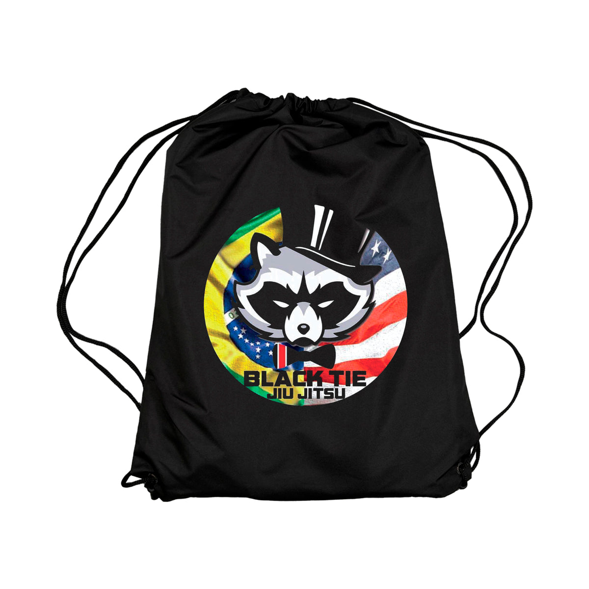 Black Tie BJJ Custom Drawstring Bags #8048 A