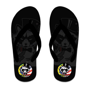 Black Tie BJJ Custom Flip Flops #8048 A