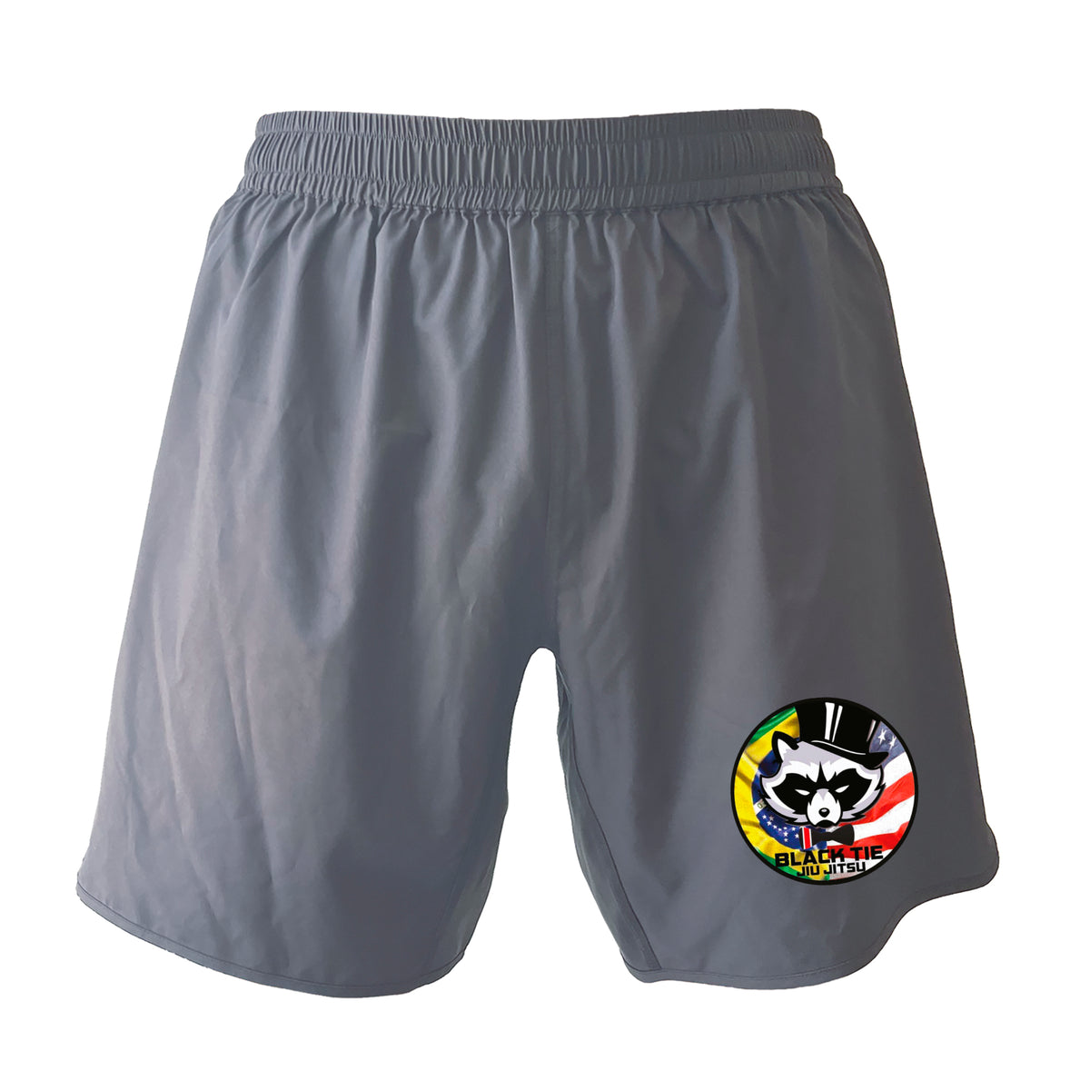 Black Tie BJJ Custom Shorts Grey 2.0 #8048 A