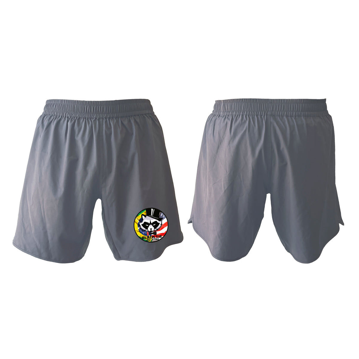 Black Tie BJJ Custom Shorts Grey 2.0 #8048 A