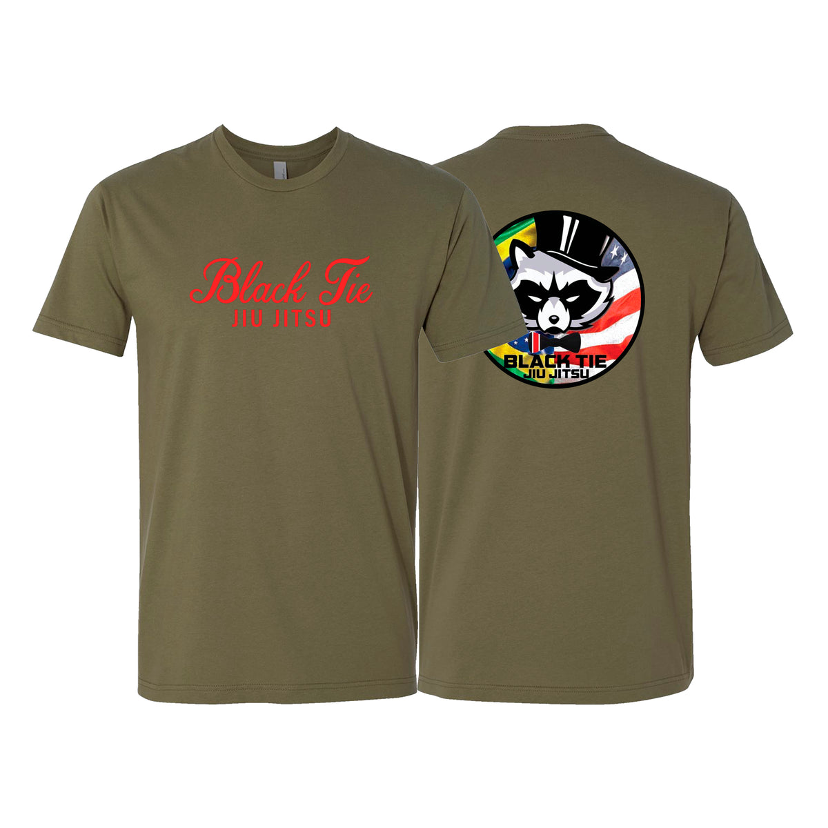 Black Tie BJJ Next Level Adult Shirts #8048 A