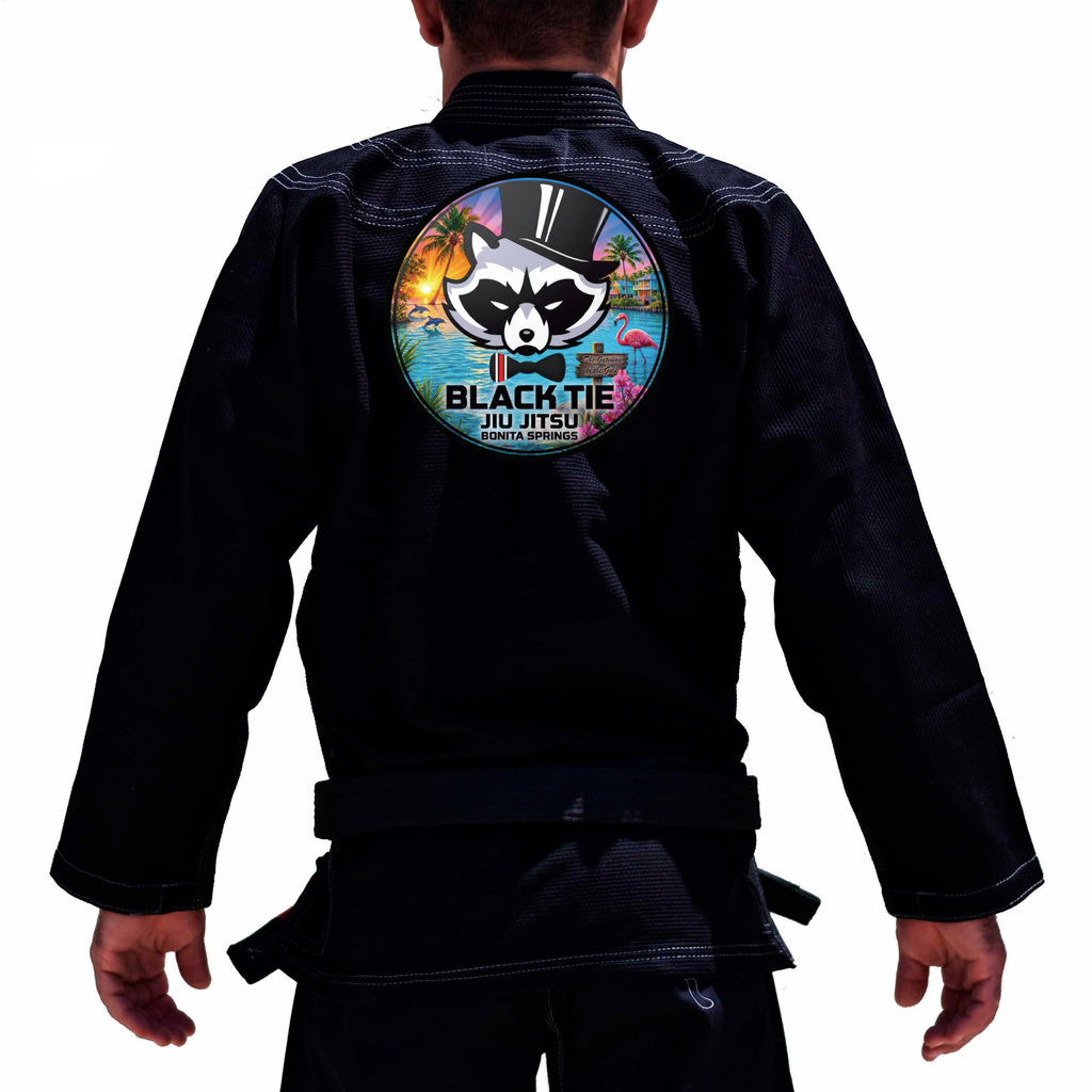 Black Tie BJJ Academy Kids Gi - Black #221 B